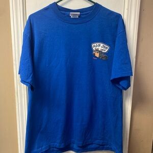 Ron Jon Royal Blue Short Sleeve Tee with Small Surf Shop Graphic